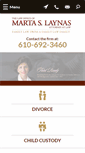 Mobile Screenshot of chestercountyfamilylaw.com